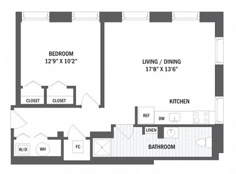 Floor plan at Jack Flats by Windsor, Massachusetts, 02176